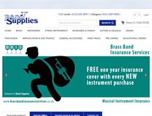 Tablet Screenshot of bandsupplies.co.uk
